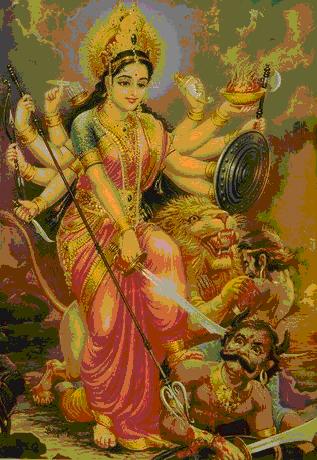 Durga - Göttin für Reichtum und Weisheit